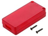 Кутия за USB, ABS, цвят червен, KM-205-TR-S