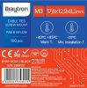 Cable tie holder, 12.9x17.6mm, black, BY90-01321, Braytron, pack of 100 pcs. - 3