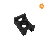 Cable tie holder, 12.9x17.6mm, black, BY90-01321, Braytron, pack of 100 pcs.