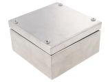 Enclosure universal, stainless steel, color light gray