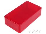 Enclosure universal, ABS, color red, Z77RD