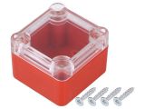Enclosure universal, ABS, color red, Z116PH ABS  RED