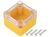 Enclosure universal, ABS, color yellow