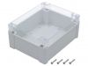 Enclosure universal, ABS, color light gray