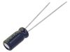 Capacitors, electrolyte, low impedance, 22uF, 35V, THT, Ф5x11mm