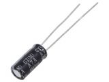 Capacitor, electrolyte, low impedance, 100uF, 25V, THT, Ф5x11mm