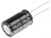 Capacitors, electrolyte, low impedance, 1000uF, 25V, THT, Ф10x20mm