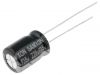 Capacitors, electrolyte, low impedance, 220uF, 35V, THT, Ф8x12mm