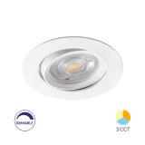 LED луна, за вграждане, 7W, кръг, 230VAC, 750lm, 3в1 цвята, BD02-60780