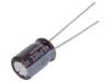 Capacitors, electrolyte, low impedance, 330uF, 10V, THT, Ф8x11.5mm