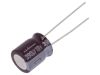 Capacitors, electrolyte, low impedance, 390uF, 10V, THT