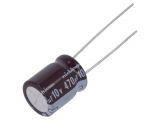 Capacitor, electrolyte, low impedance, 470uF, 10V, THT, Ф10x12.5mm
