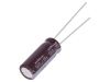 Capacitors, electrolyte, low impedance, 560uF, 10V, THT, Ф8x20mm