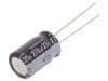 Capacitors, electrolyte, low impedance, 270uF, 25V, THT, Ф10x16mm