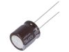Capacitors, electrolyte, low impedance, 150uF, 63V, THT