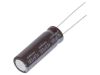 Capacitors, electrolyte, low impedance, 180uF, 63V, THT