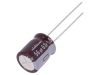 Capacitors, electrolyte, low impedance, 56uF, 63V, THT, Ф10x12.5mm