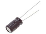 Capacitor, electrolyte, low impedance, 12uF, 80V, THT, Ф6.3x11mm