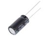 Capacitors, electrolyte, low impedance, 10uF, 200V, THT, Ф10x20mm