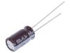 Capacitors, electrolyte, low impedance, 150uF, 6.3V, THT