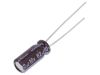 Capacitors, electrolyte, low impedance, 82uF, 10V, THT, Ф5x11mm
