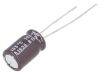Capacitors, electrolyte, low impedance, 150uF, 25V, THT, Ф8x13mm