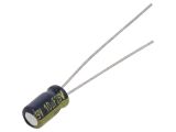 Capacitor, electrolytic, low impedance, 10uF, 25V, THT, Ф4x11mm, EEAFC1E100