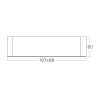 LED луна за повърх. монтаж, 20W, 1800lm, 3в1, бяла, IP20, BH04-00060 - 2