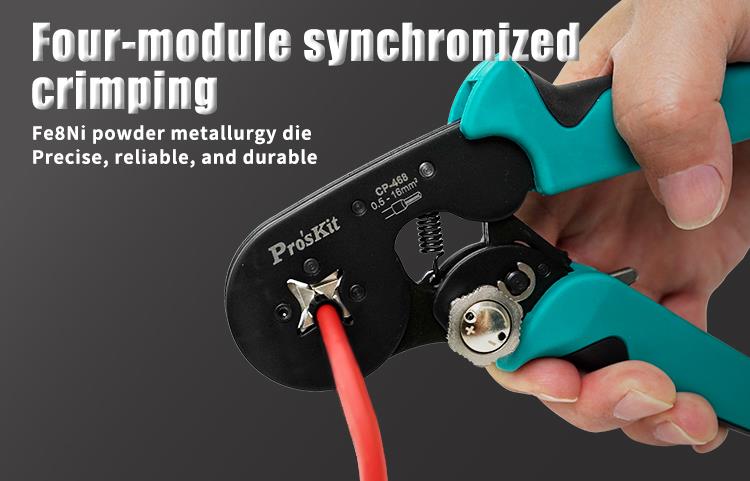 Crimping pliers, for cables, 0.5~16mm, CP-468, PRO'S KIT