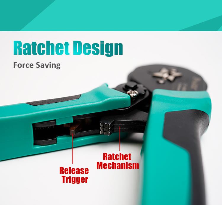 Клещи кримпващи, за кабелни накрайници, 156mm, CP-460G, PRO'S KIT