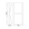 LED фасадна лампа VEKTA, 2x6W, 230VAC, 1200lm, 3 в 1
 - 4