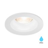 Арматура за вграждане TETRA-IP, кръгла, за халогенни и LED луни, бяла, GU10, BH03-02100, неподвижна