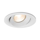 Арматура за вграждане TETRA-E, кръгла, за халогенни и LED луни, бяла, GU10, BH03-04120, подвижна