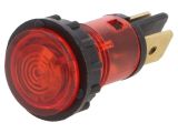 Индикаторна лампа, неонова, 9SLTBF012SDK3R, 220VAC, червен