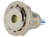 Индикаторна лампа LED, GQ12F-D/Y/12, 12VDC, жълт, IP67