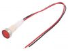 Indicator lamp LED, IND10P-110R-W, 110VAC, red
