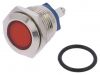 Indicator lamp LED, IND16-12R-S, 12VAC, red