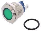 Indicator lamp LED, IND16-24G-S, 24VAC, green