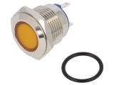 Индикаторна лампа LED, IND16-24Y-C, 24VAC, жълт