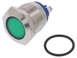 Indicator lamp LED, IND19-24G-S, 24VAC, green