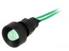 Indicator lamp LED, LG-D10-230AC, 230VAC, green, IP40