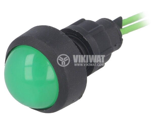 Индикаторна лампа LED, LKD220-G, 230VAC, зелен, IP20