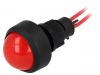 Индикаторна лампа LED, LKD220-R, 230VAC, червен, IP20