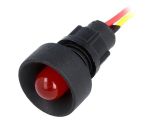 Индикаторна лампа LED, LKS12-24-R, 12~24VAC, червен, IP20