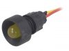 Indicator lamp LED, LKS12-24-Y, 12~24VAC, yellow, IP20