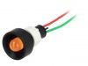 Indicator lamp LED, LO-D10-24AC/DC, 24VAC, orange, IP40