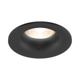 Recessed fitting TETRA-D, round, for halogen and LED bulb, black, GU10, BH03-04051