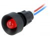 Indicator lamp LED, LR-D10-12AC/DC, 12VAC, red, IP40