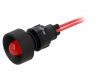 Indicator lamp LED, LR-D10-230AC, 230VAC, red, IP40