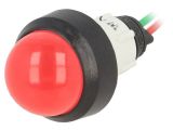 Indicator lamp LED, LR-D20B-24AC/DC BLINKING, 24VAC, red, IP40